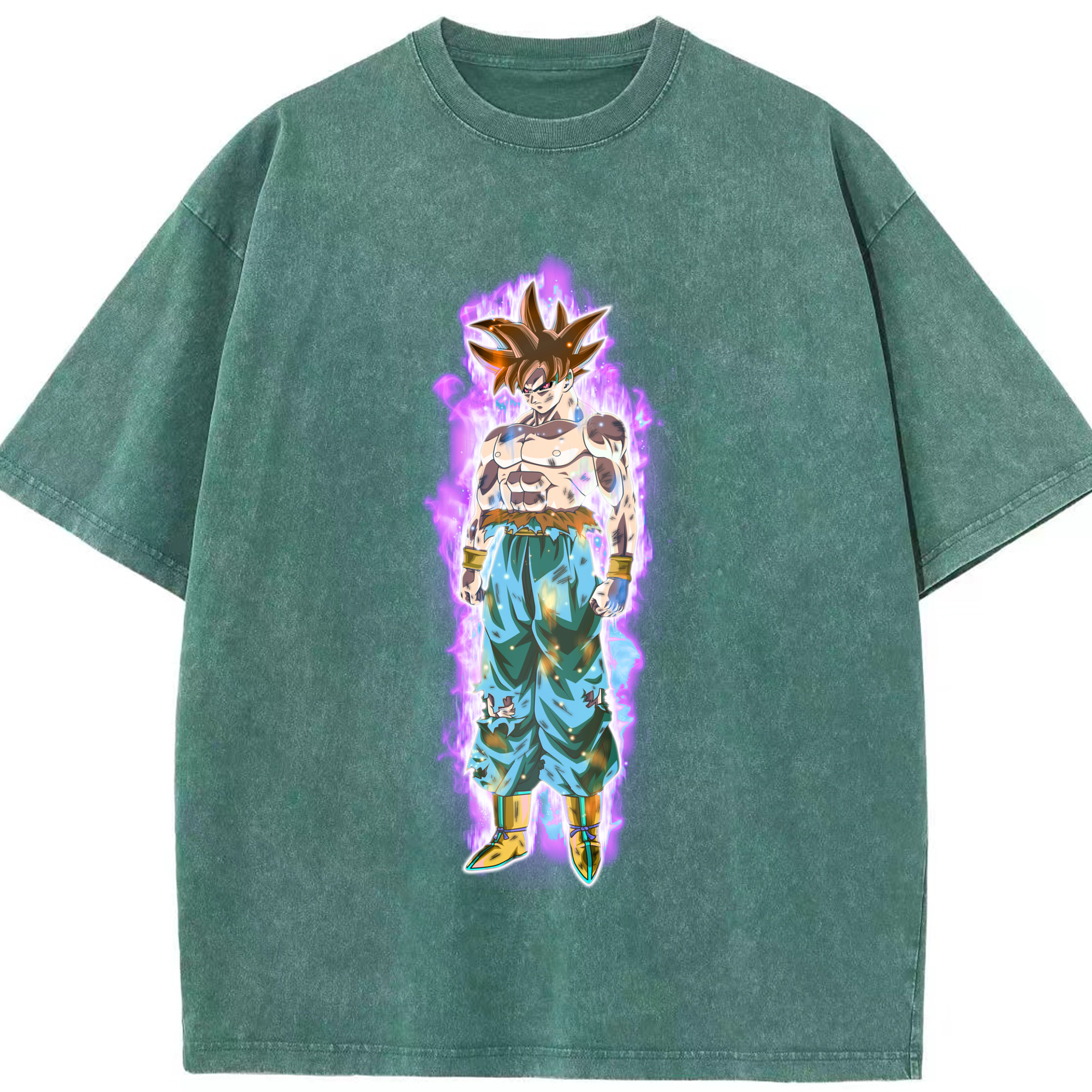 ドラゴンボール 孫悟空（そん ごくう）Son Goku カカロット DRAGON BALL Kakarotto 綿100% ヴィンテージ風 半袖Tシャツ（フロントプリント）